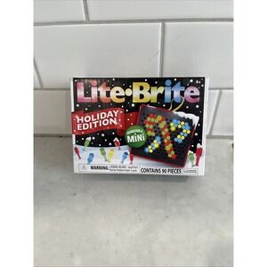 New Lite Brite Hangable Mini Holiday Edition 90 Pieces Christmas Ornament Toy